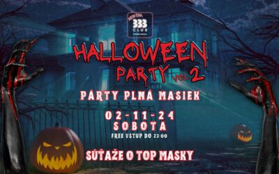 🧟‍♂️ HALLOWEEN Párty Plná Masiek 🧟‍♂️ So 2.11.